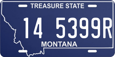 MT license plate 145399R