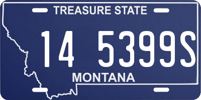 MT license plate 145399S