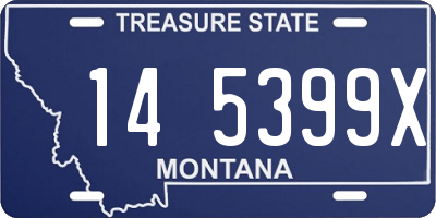 MT license plate 145399X