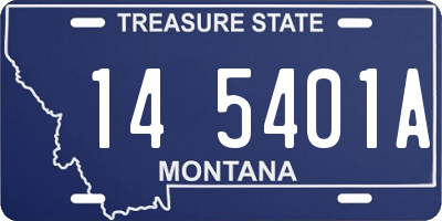 MT license plate 145401A