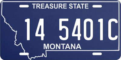 MT license plate 145401C