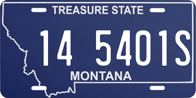 MT license plate 145401S