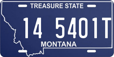 MT license plate 145401T