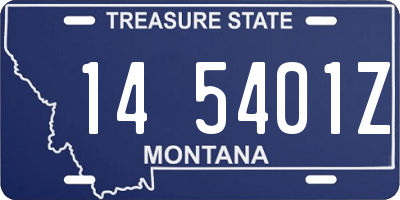 MT license plate 145401Z