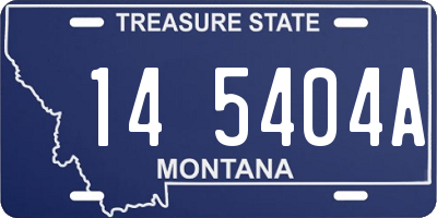 MT license plate 145404A