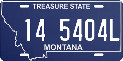MT license plate 145404L