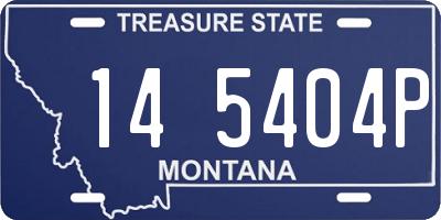 MT license plate 145404P