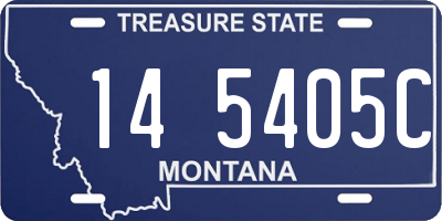MT license plate 145405C