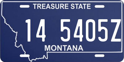 MT license plate 145405Z