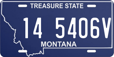 MT license plate 145406V