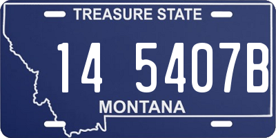 MT license plate 145407B