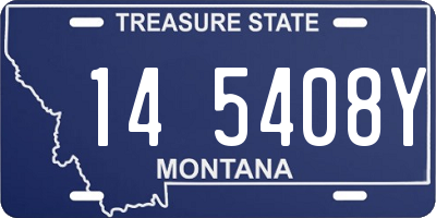 MT license plate 145408Y