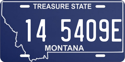 MT license plate 145409E