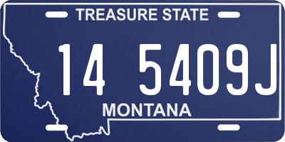 MT license plate 145409J
