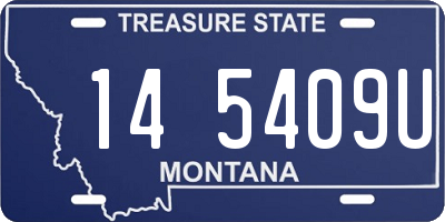 MT license plate 145409U