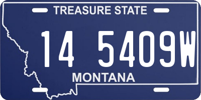 MT license plate 145409W