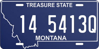 MT license plate 145413Q