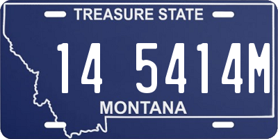 MT license plate 145414M