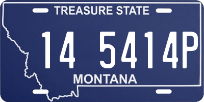 MT license plate 145414P