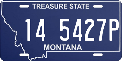 MT license plate 145427P