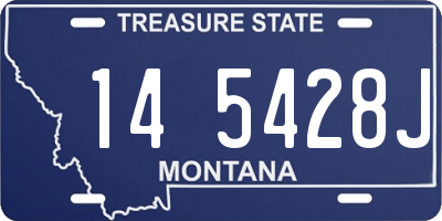 MT license plate 145428J