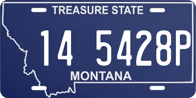 MT license plate 145428P