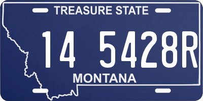 MT license plate 145428R