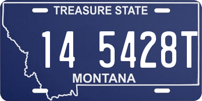 MT license plate 145428T