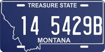 MT license plate 145429B
