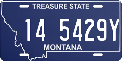 MT license plate 145429Y