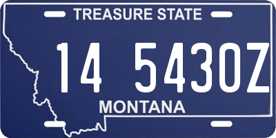 MT license plate 145430Z