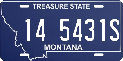 MT license plate 145431S