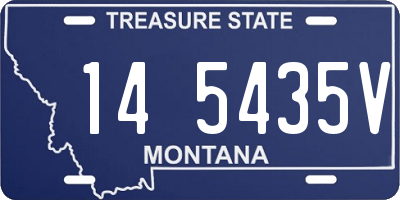 MT license plate 145435V