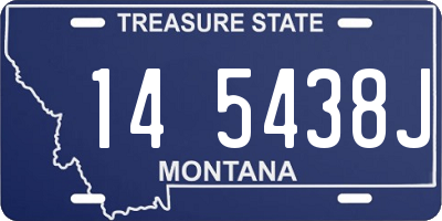 MT license plate 145438J