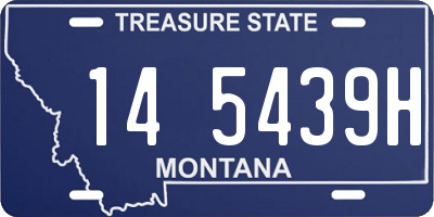 MT license plate 145439H