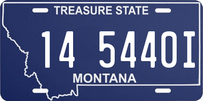 MT license plate 145440I