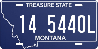MT license plate 145440L