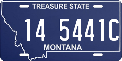 MT license plate 145441C