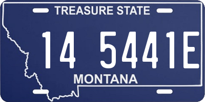 MT license plate 145441E