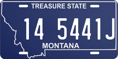 MT license plate 145441J