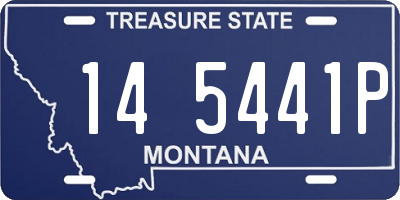 MT license plate 145441P