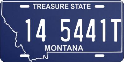 MT license plate 145441T