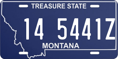 MT license plate 145441Z