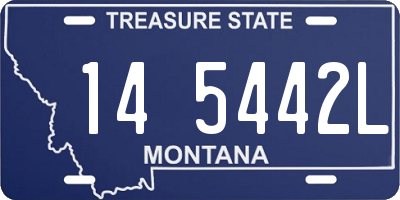 MT license plate 145442L