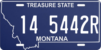 MT license plate 145442R