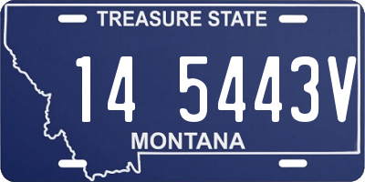 MT license plate 145443V