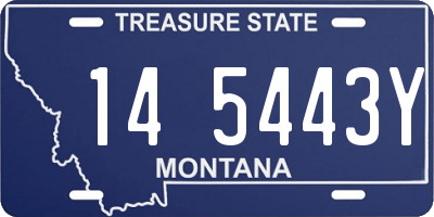 MT license plate 145443Y