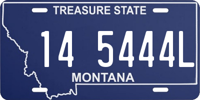 MT license plate 145444L
