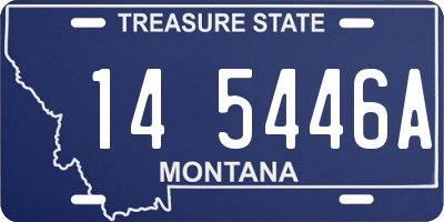 MT license plate 145446A