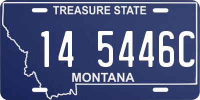 MT license plate 145446C